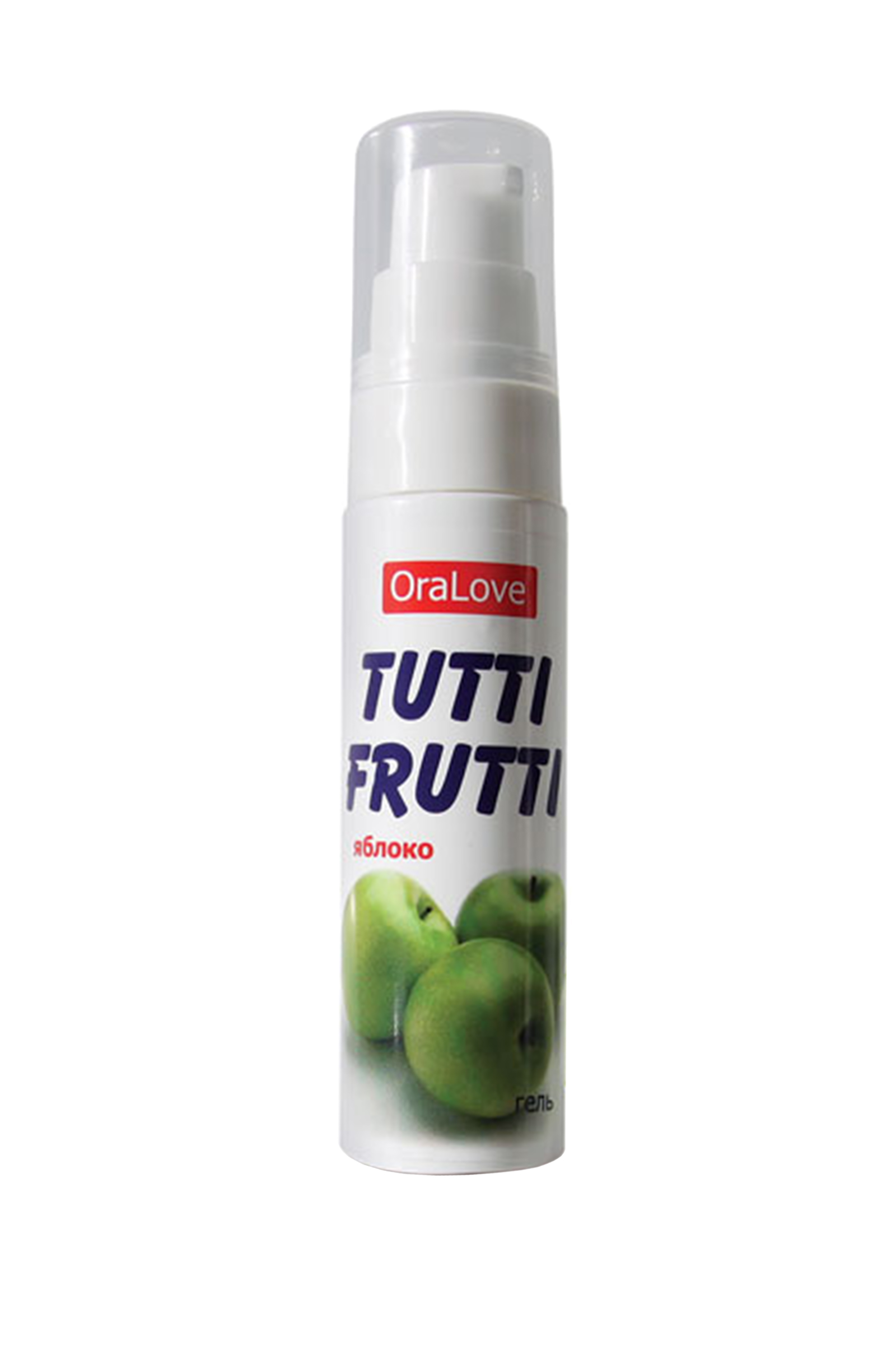 Съедобная гель-смазка TUTTI-FRUTTI для орального секса со вкусом яблока 30г. Фото N2
