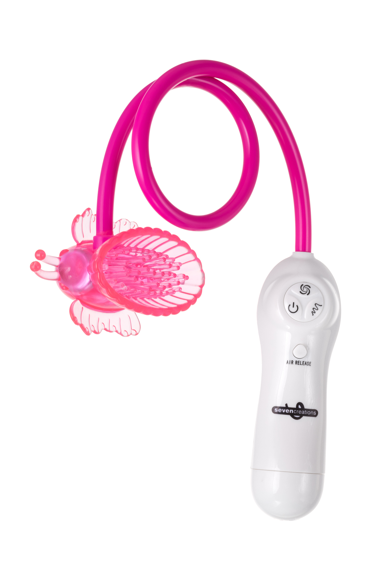 Вибратор бабочка Dream Toys, ПВХ+ABS пластик и нейлон, розовый, 8 см.. Фото N2