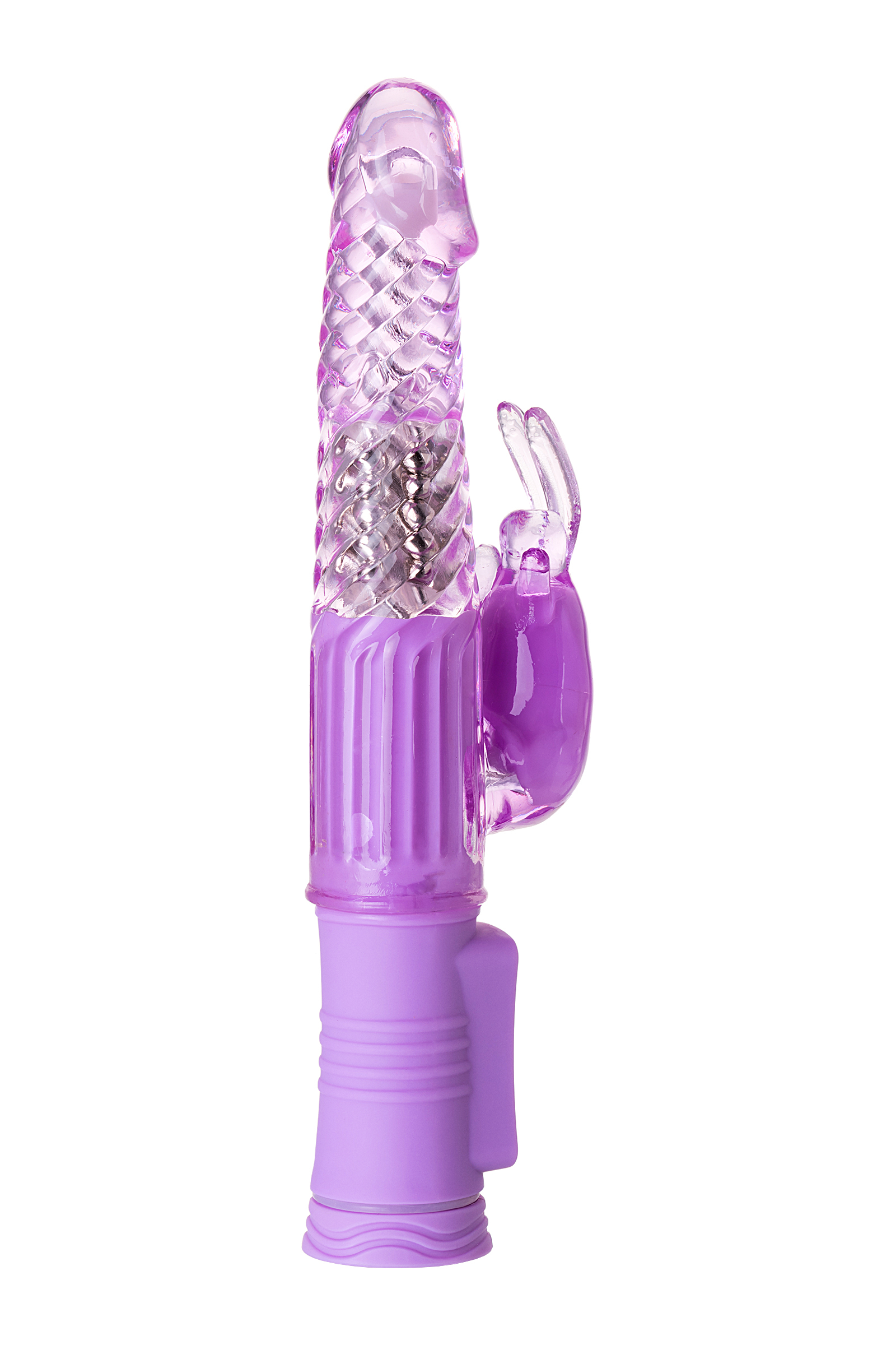 Вибратор с клиторальным стимулятором TOYFA A-Toys High-Tech fantasy, TPE, фиолетовый, 22, 5 см. Фото N4