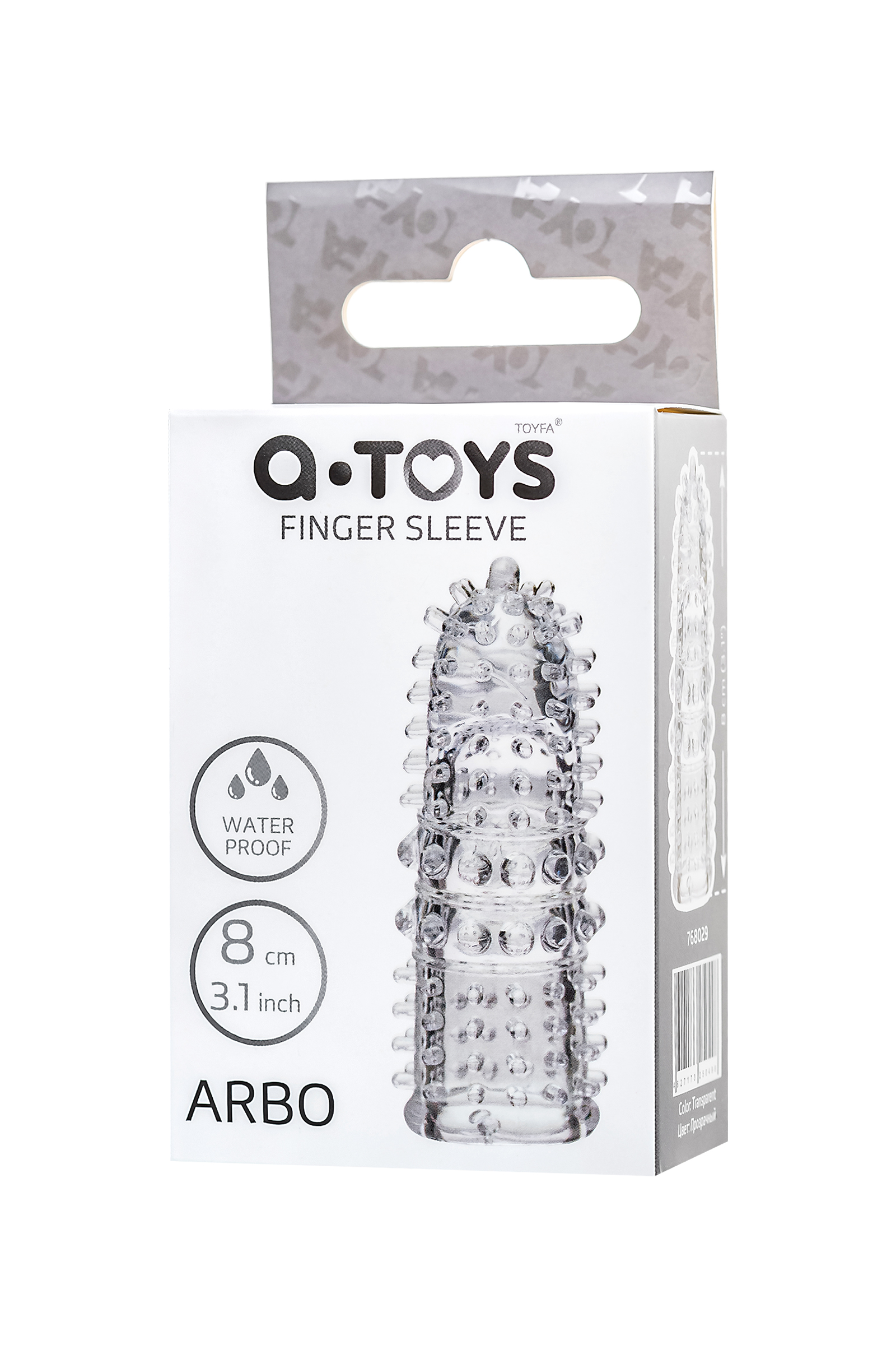 Насадка на палец A-Toys Arbo, ТРЕ, прозрачный, 8 см. Фото N4