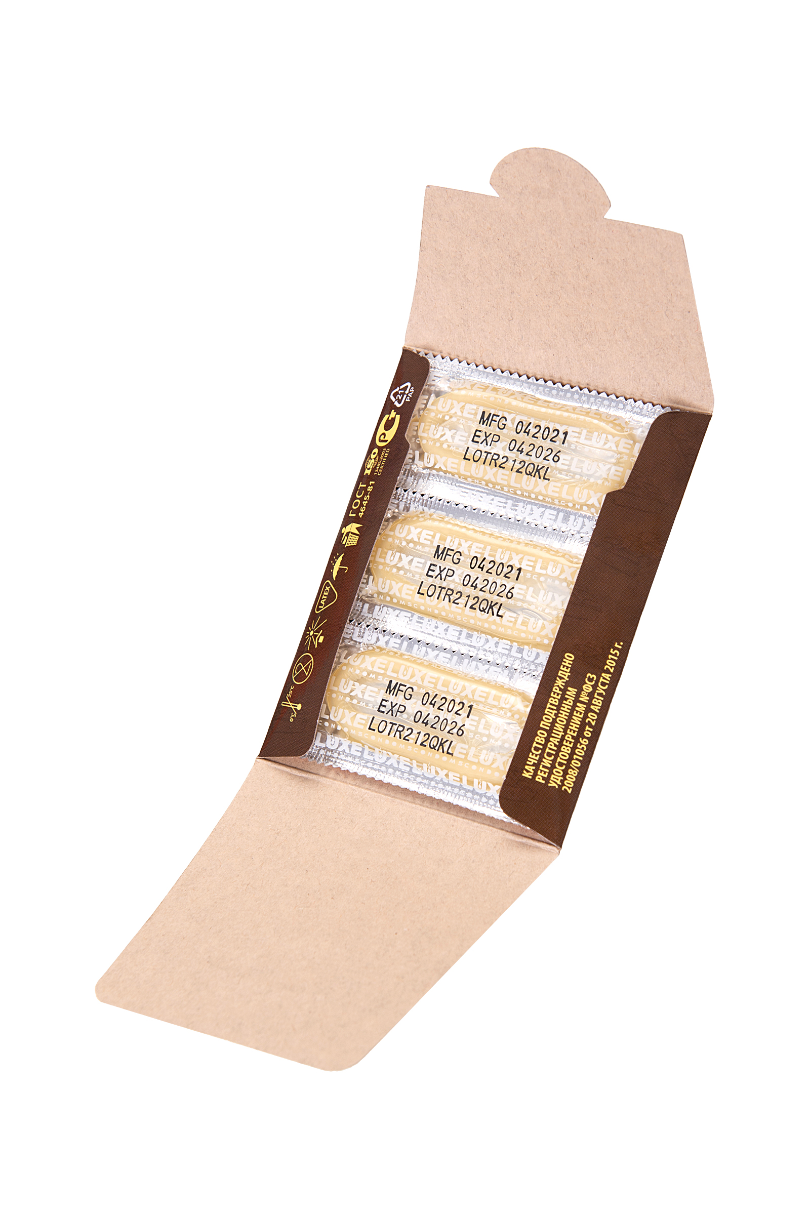 Презервативы Luxe, конверт «Шоколадный рай», латекс, шоколад, 18 см, 5,2 см, 3 шт. фото 1. Фото N4