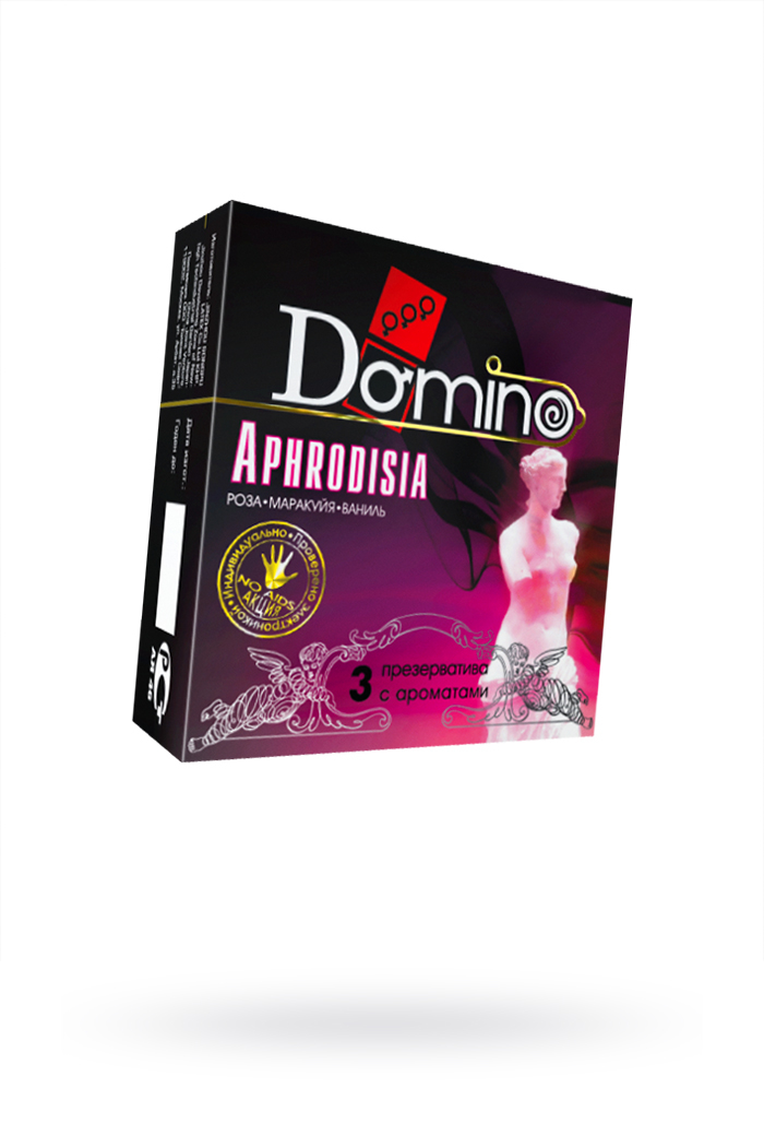 Презервативы ароматизированные Luxe DOMINO PREMIUM Aphrodisia (роза, маракуйя, ваниль) 3 шт. фото 1