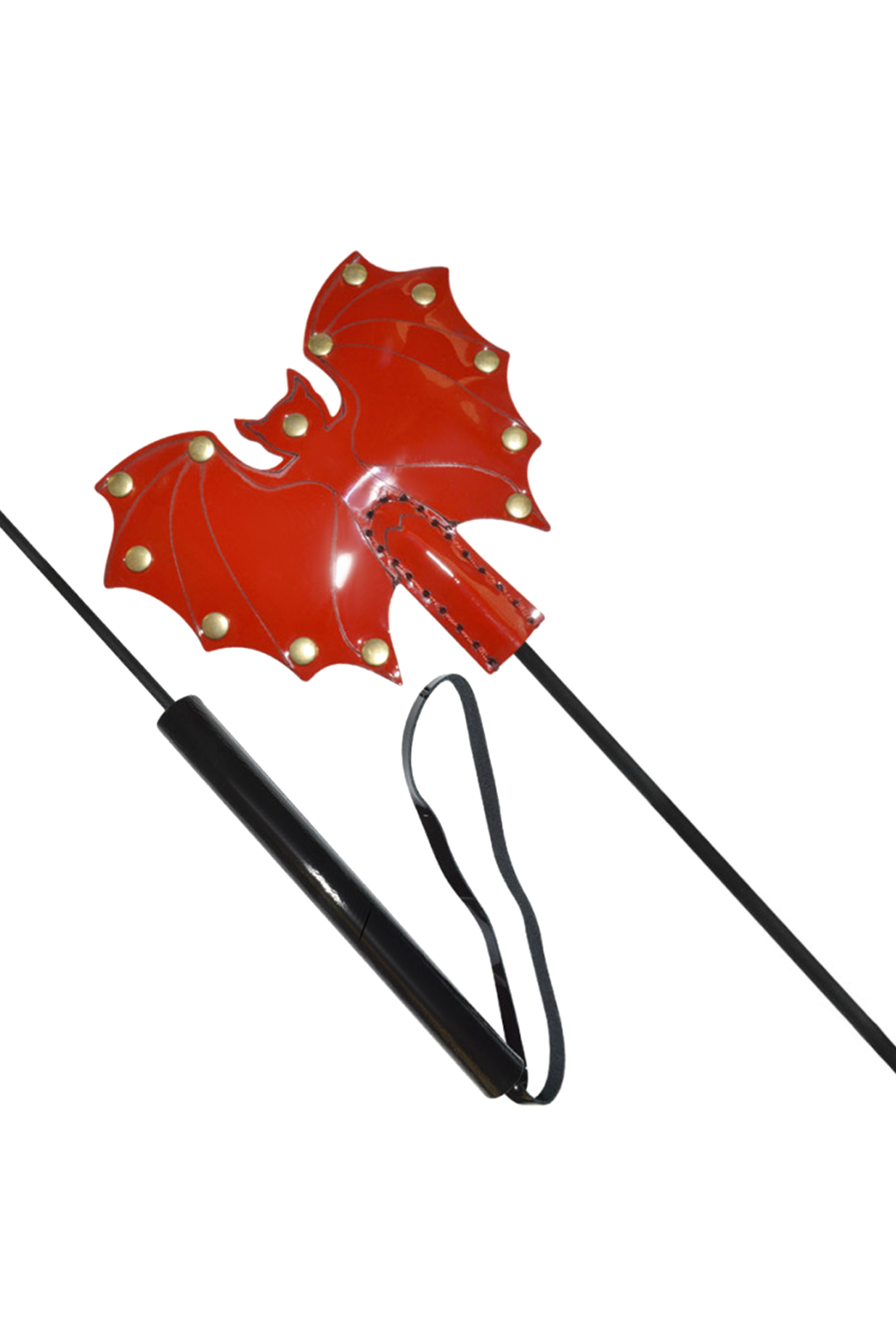 Стек Sitabella «Летучая мышь», кожа, красный, 63 см. Фото N3
