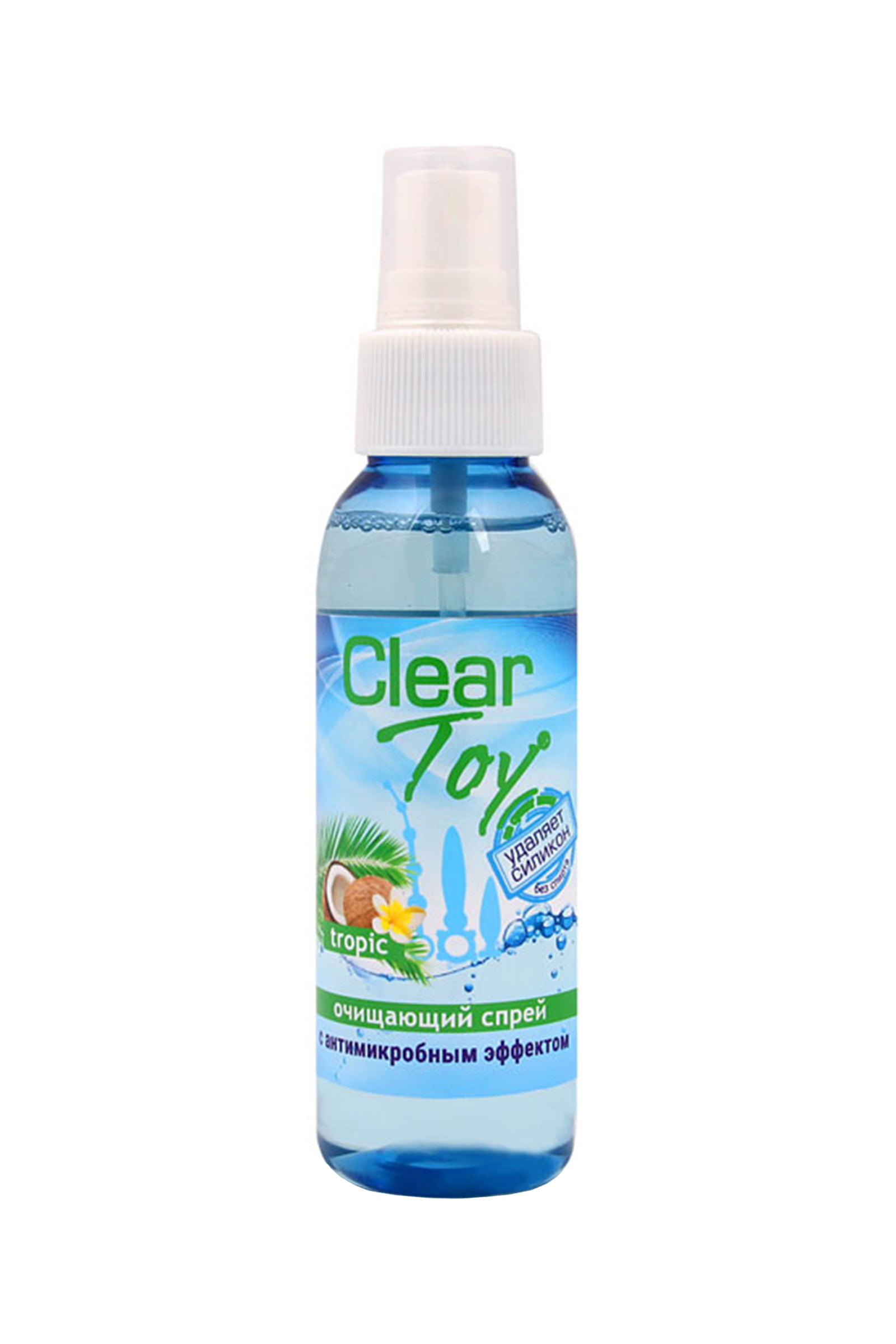 Очищающий спрей  "CLEAR TOY TROPIC" с антимикробным эффектом, 100 мл. Фото N2