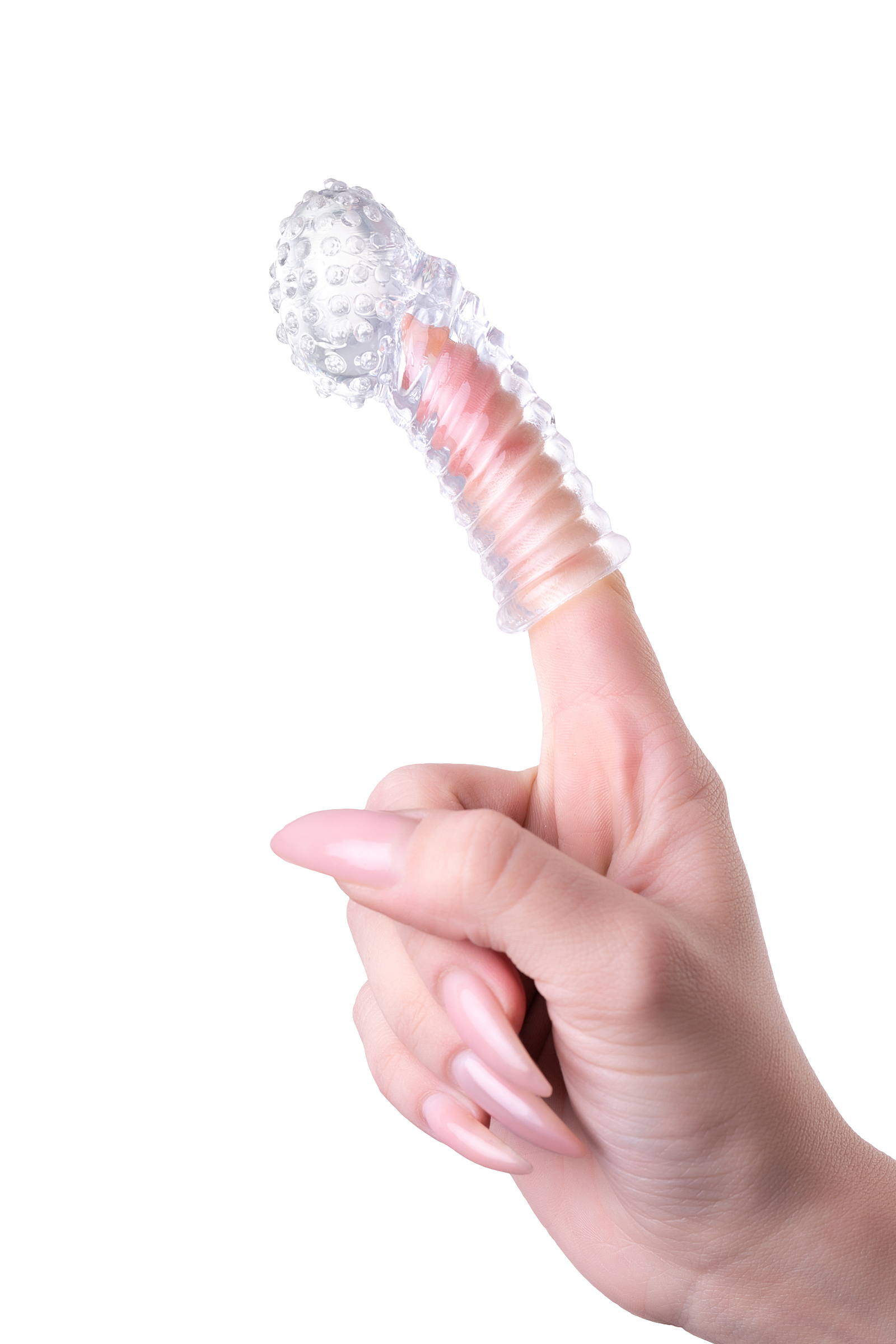Насадка на палец A-toys Dale, ТРЕ, прозрачный, 8,5 см. Фото N4