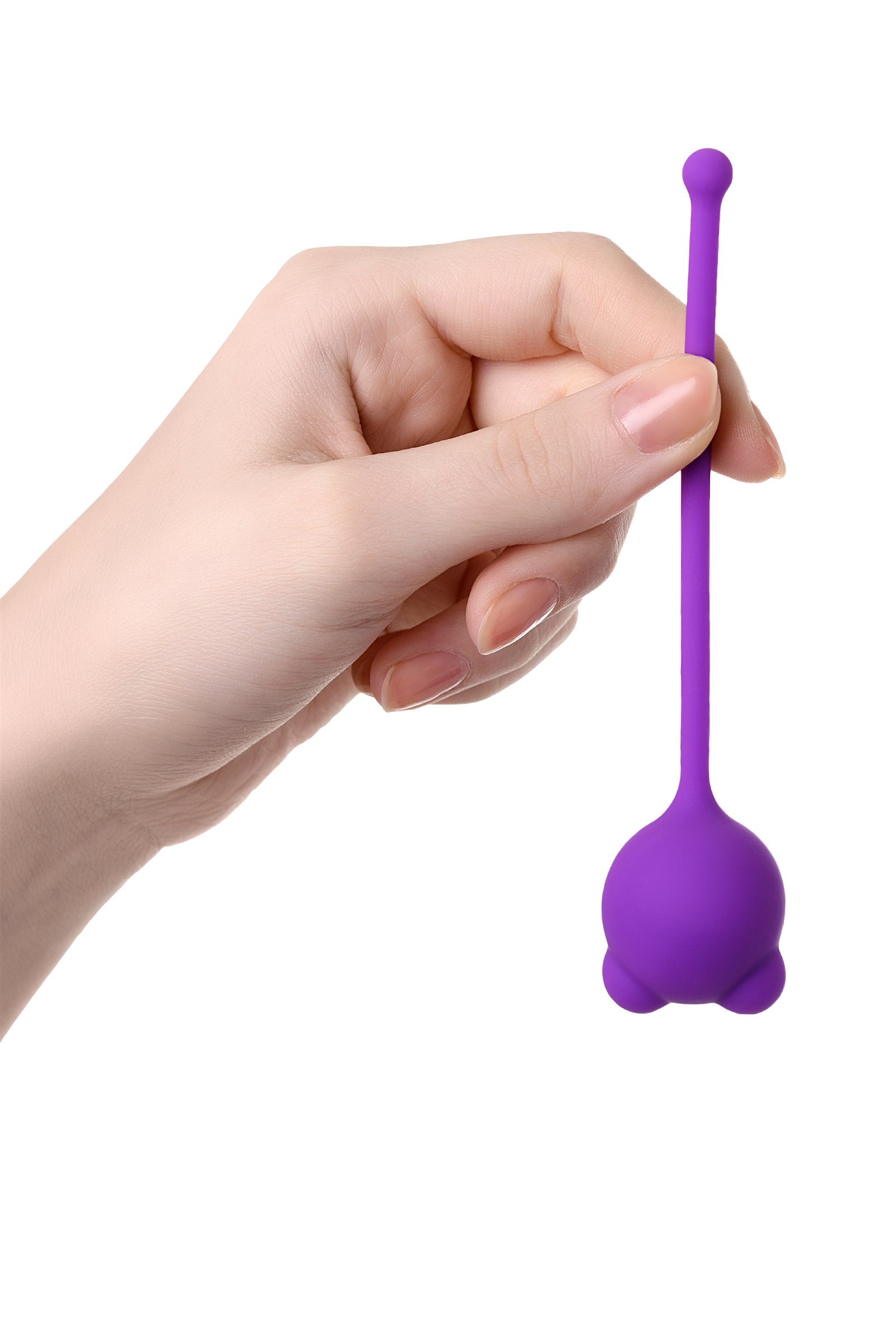 Вагинальный шарик A-Toys by TOYFA Tigo, силикон, фиолетовый, 12,4 см, Ø 2,7 см. Фото N3