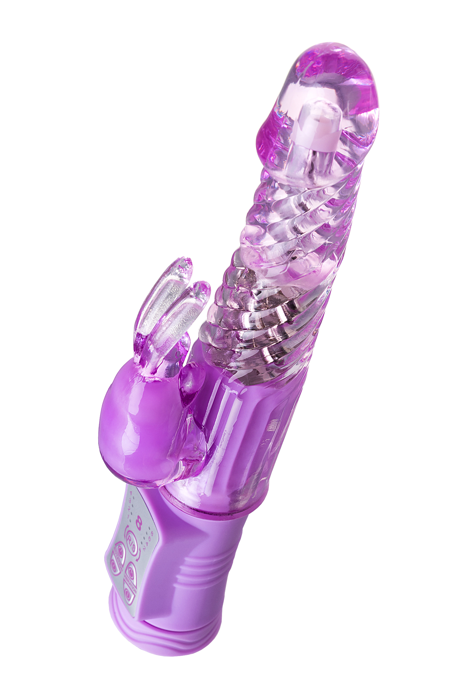 Вибратор с клиторальным стимулятором TOYFA A-Toys High-Tech fantasy, TPE, фиолетовый, 22, 5 см. Фото N6