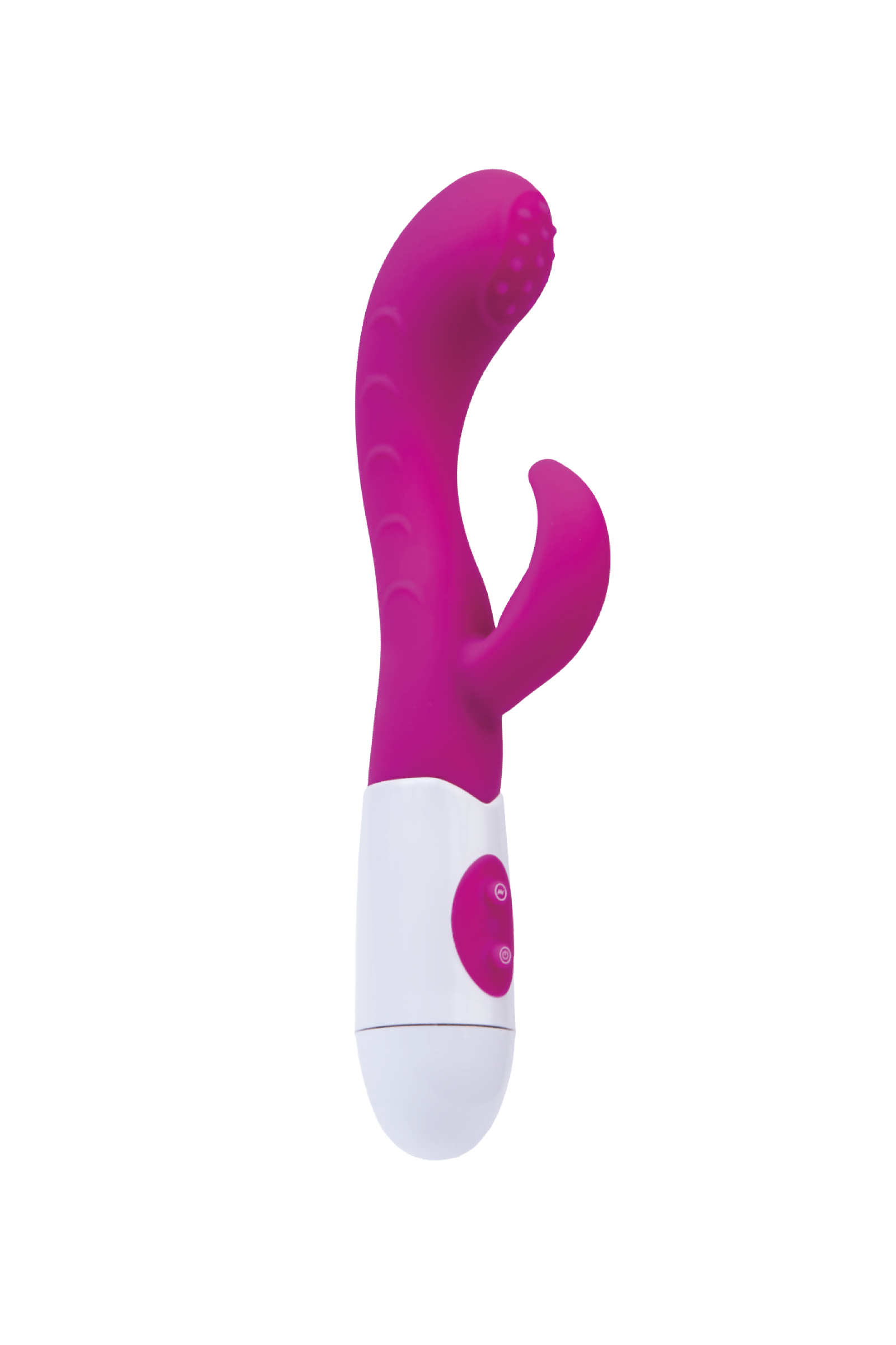 Вибратор с клиторальным стимулятором TOYFA A-Toys Nessy, силикон, розовый, 20 см. Фото N2