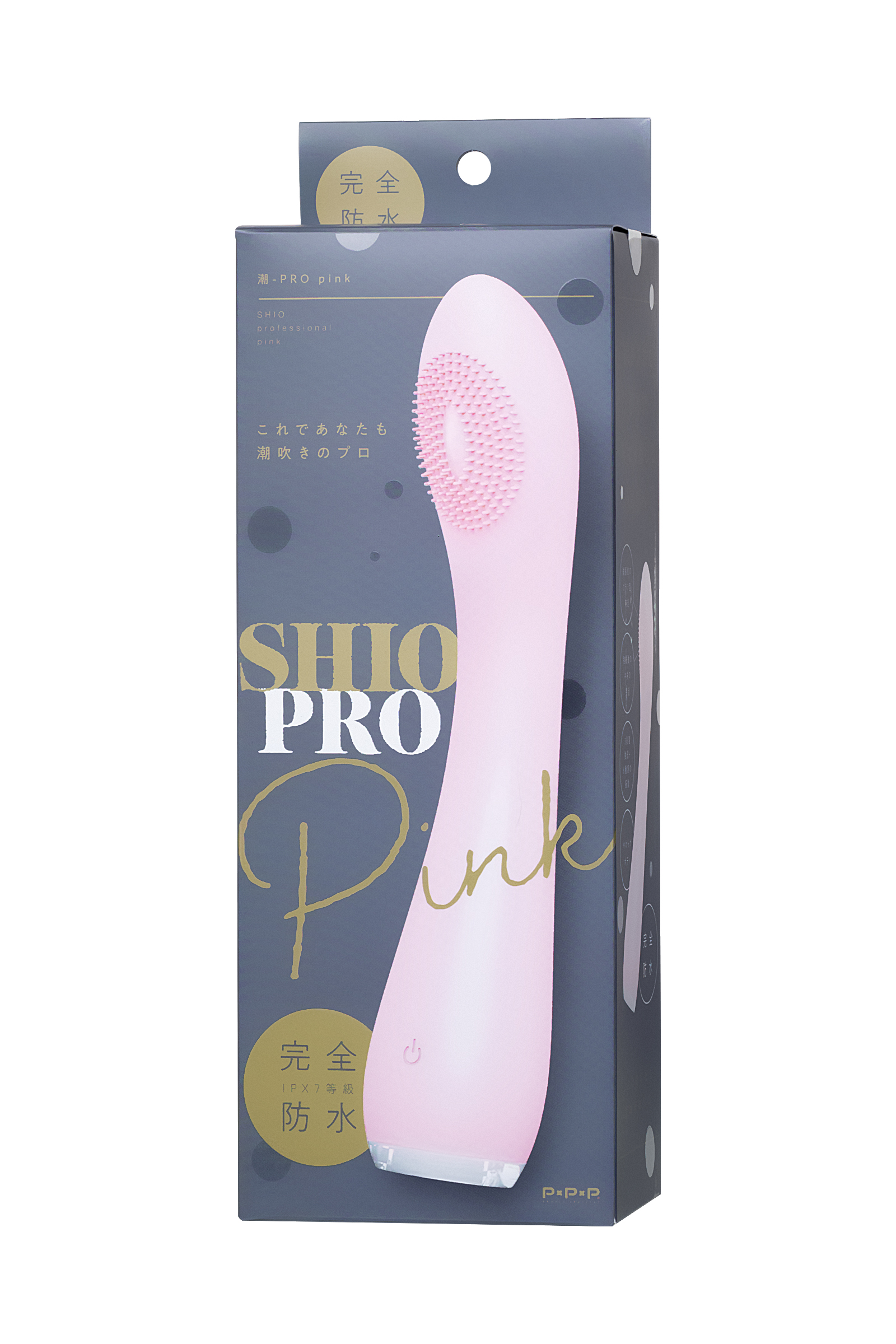 Вибратор PPP SHIO-PRO, силикон, розовый, 21 см. Фото N10