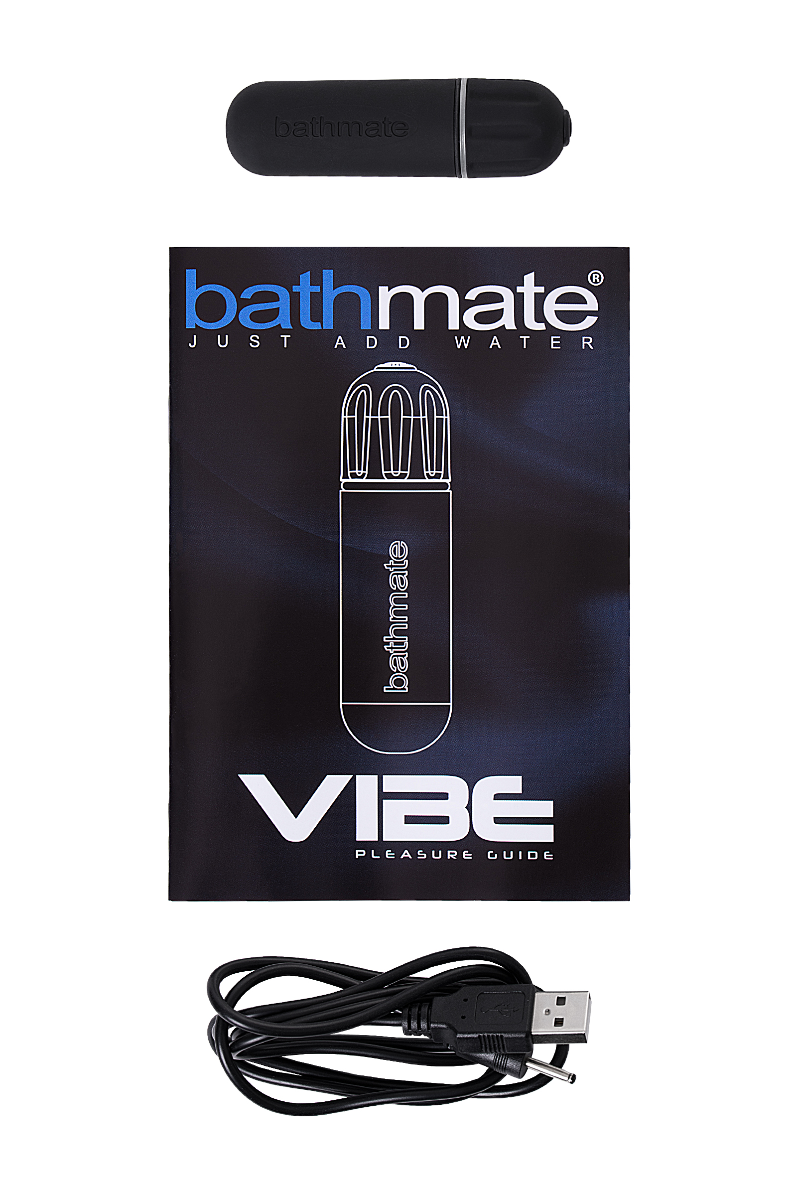 Вибропуля Bathmate Vibe Bullet Black, перезаряжаемая, водонепронецаемая, пластик, черная. Фото N4