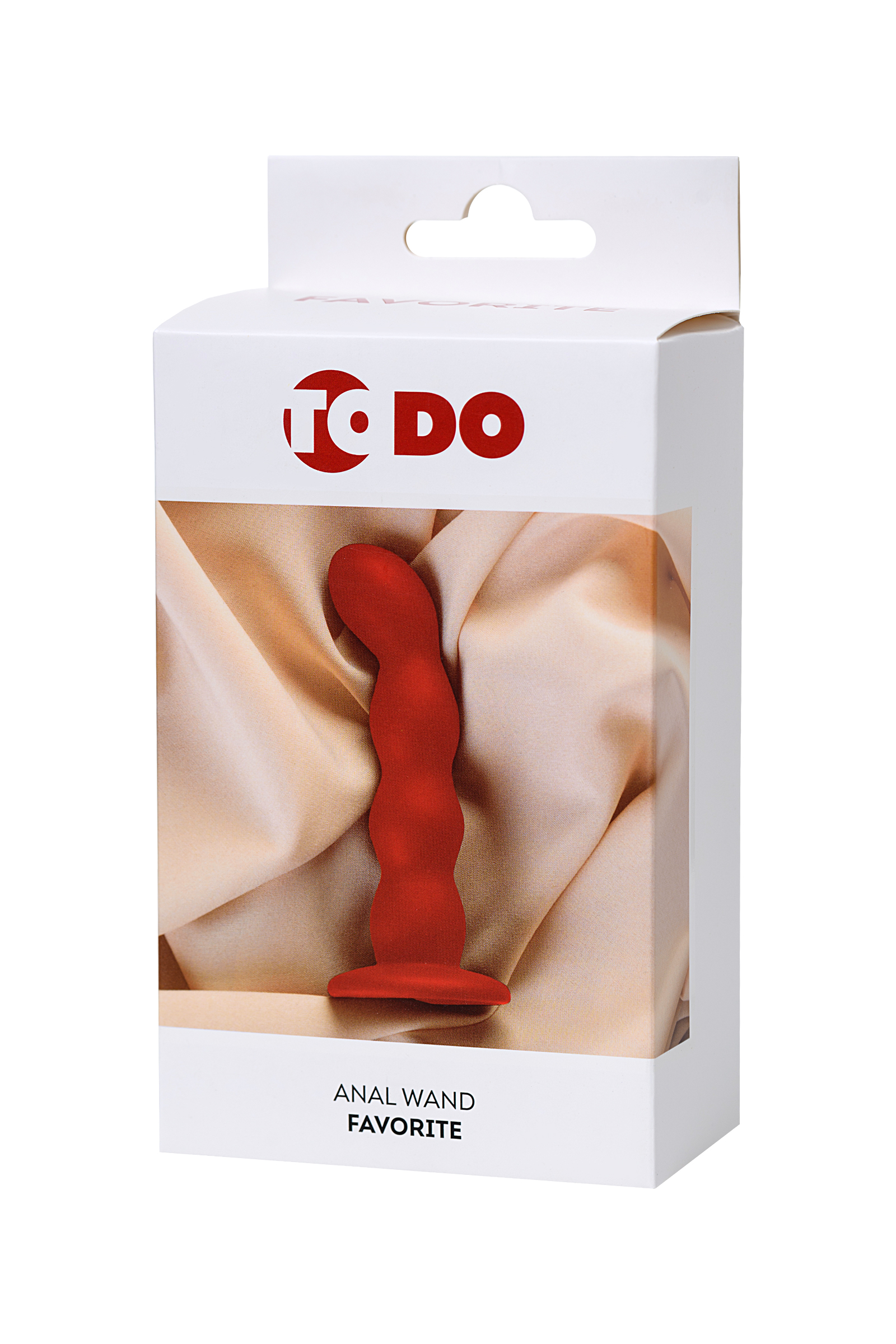 Анальный фаллоимитатор ToDo by Toyfa Favorite, силикон, красный, 13 см, Ø 2,8 см. Фото N6
