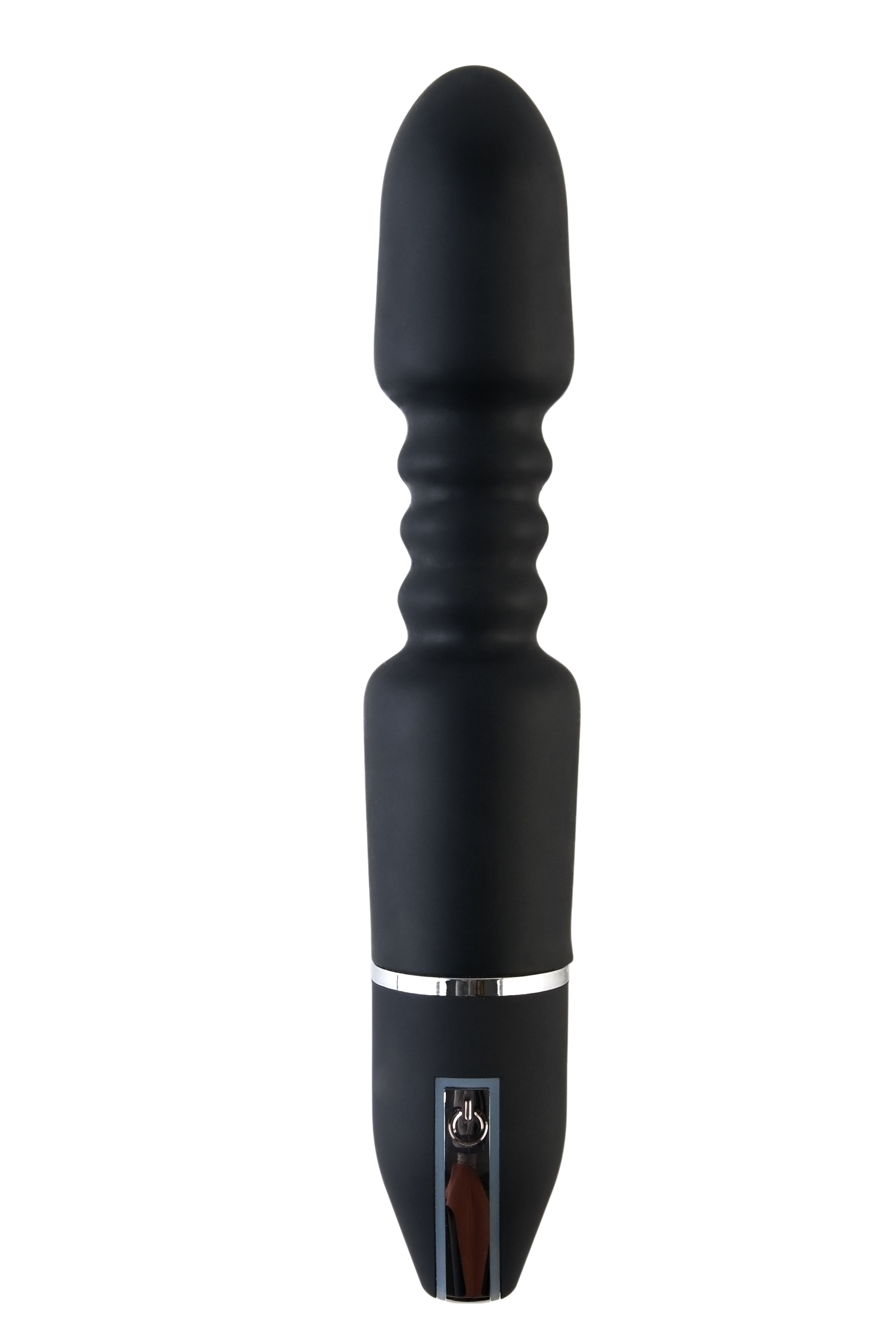 Анальный стимулятор Black & Red by TOYFA, 10 режимов вибрации, водонепроницаемый, силикон, чёрный, 28 см, Ø 5,4 см. Фото N2