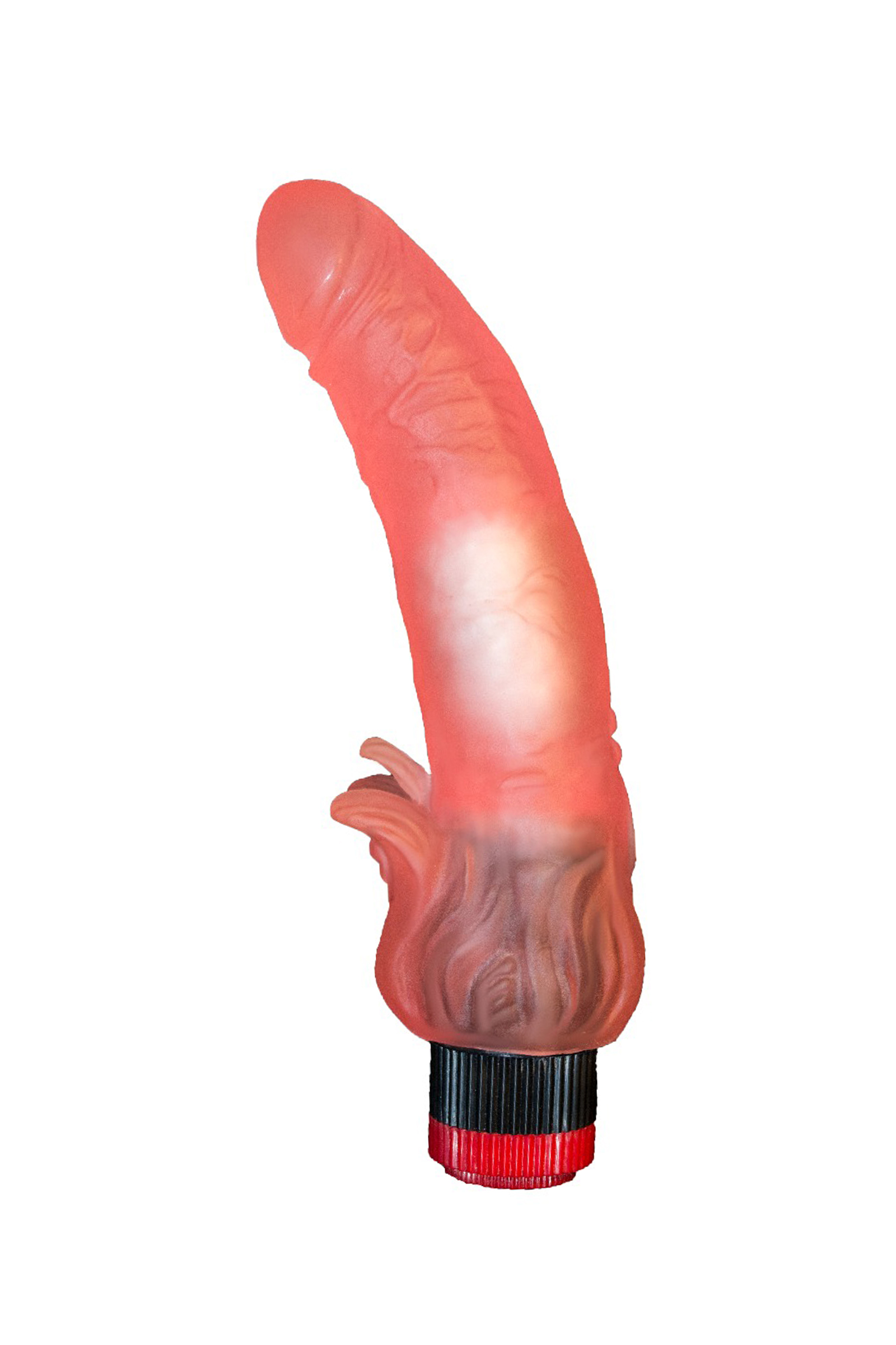 Вибромассажёр гелевый, розовый, 18,5 см. Фото N2