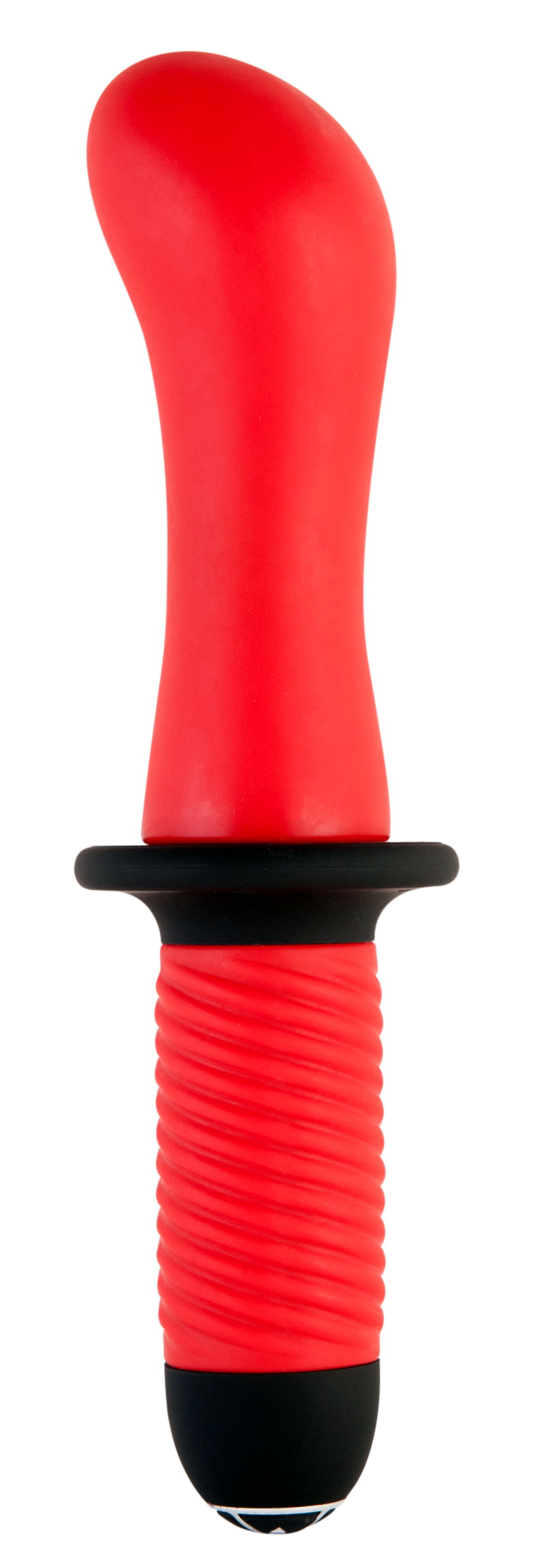 Анальный стимулятор Black & Red by TOYFA с вибрацией, водонепроницаемый, силикон, красный, 27 см, Ø. Фото N2