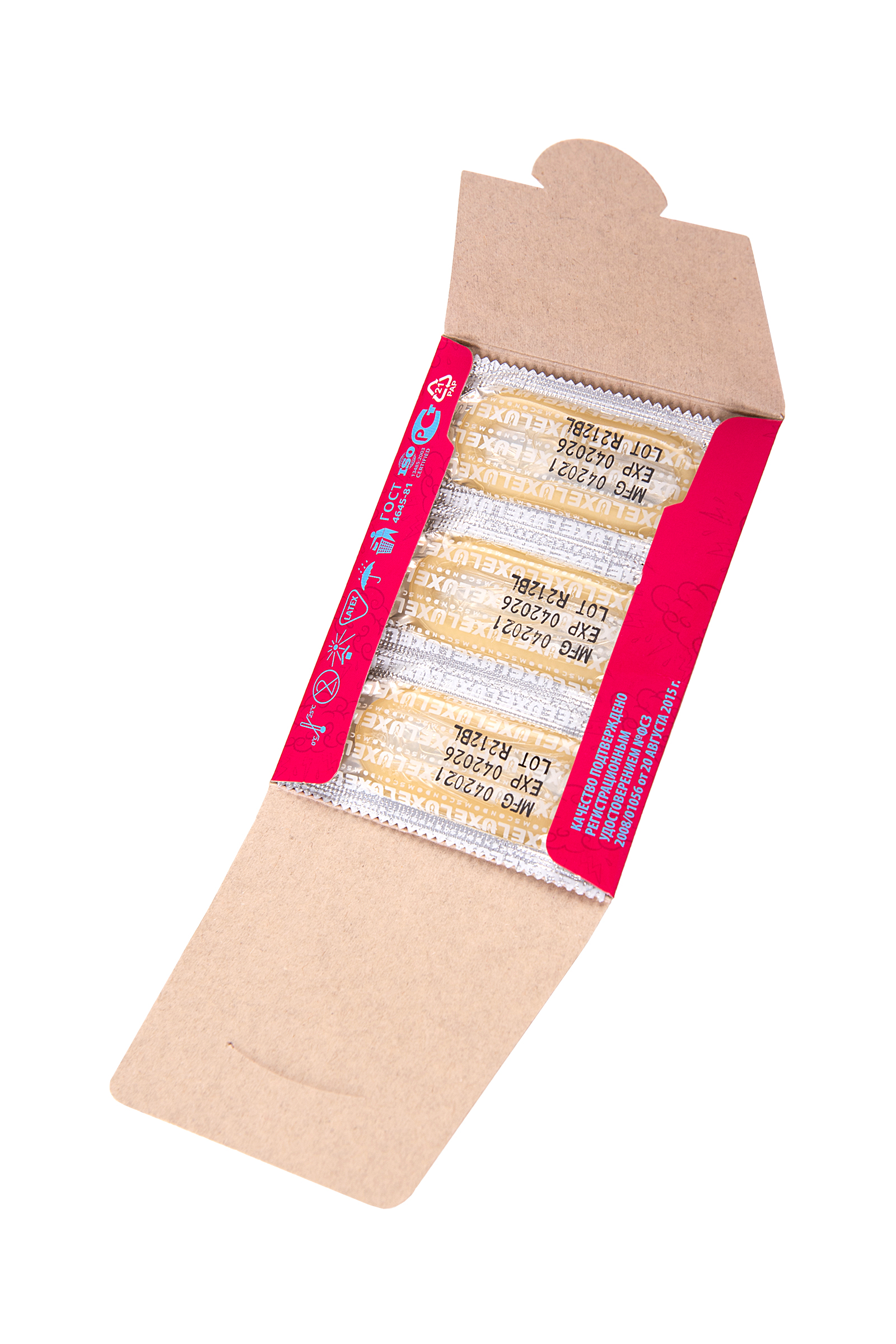 Презервативы Luxe, конверт «Тропический шторм», латекс, тропические фрукты, 18 см, 5,2 см, 3 шт. фото 1. Фото N4