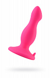 Анальная втулка TOYFA POPO Pleasure, силиконовая, розовая,10,5 см