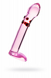 Нереалистичный фаллоимитатор Sexus Glass, Стекло, Розовый, 17,2 см