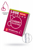 Презервативы Luxe, royal, cherry collection, 18 см, 5,2 см, 3 шт. фото 1