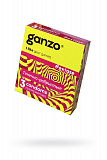 Презервативы Ganzo, extase, латекс, точечные, ребристые, анатомичные, 18 см, 5,2 см, 3 шт. фото 1