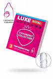 Презервативы Luxe, royal, strawberry collection, 18 см, 5,2 см, 3 шт. фото 1