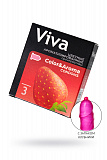 Презервативы Viva, цветные, аромат, латекс, 18,5 см, 5,3 см, 3 шт. фото 1